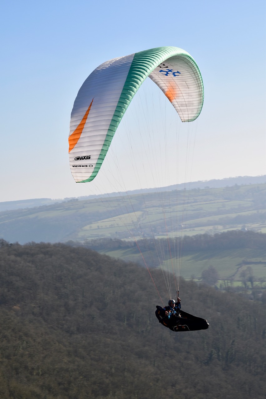 paragliding  paraglider  fifth wheel free photo