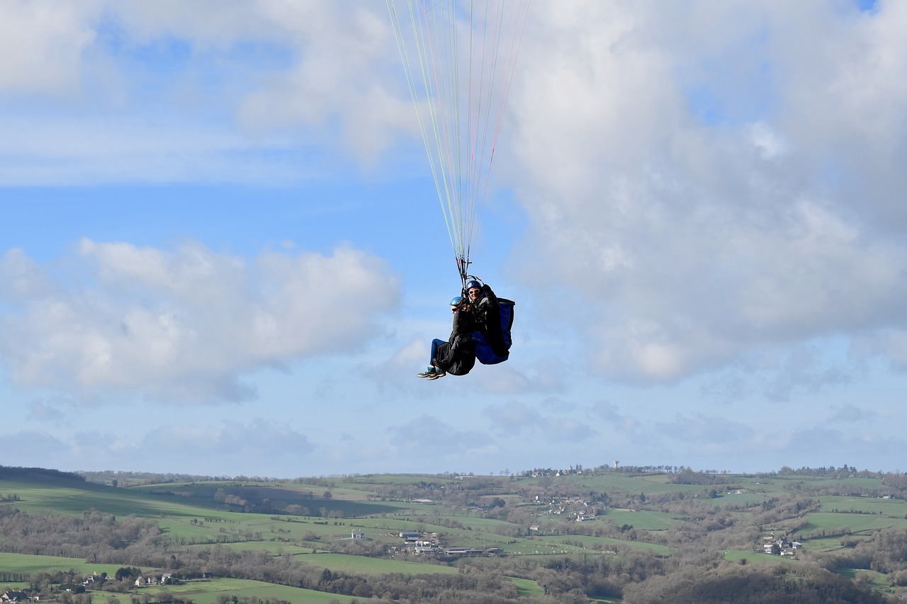 paragliding  paragliders  tandem paragliding free photo