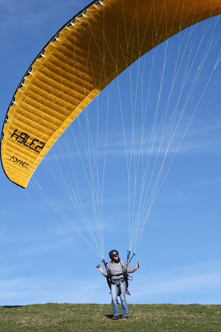 paragliding  paraglider  air sports device free photo
