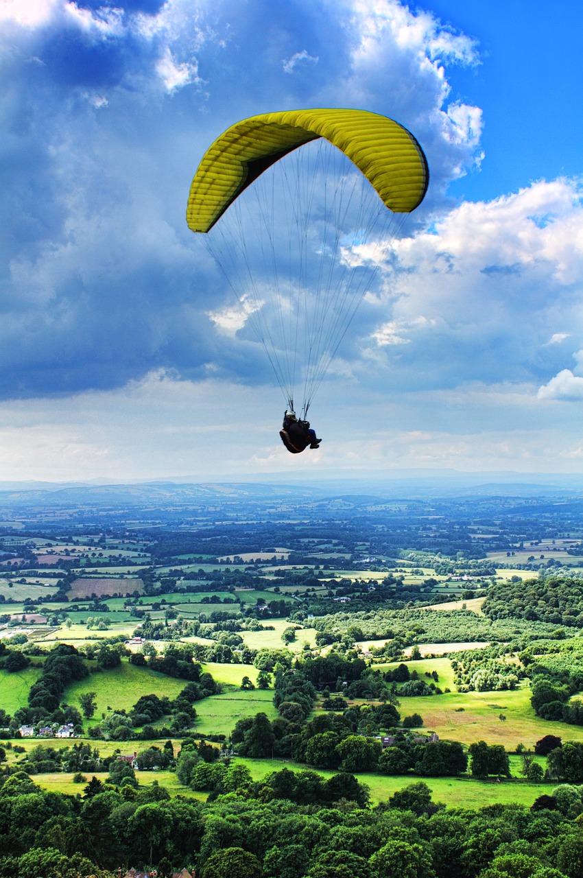 paragliding parachute extreme free photo