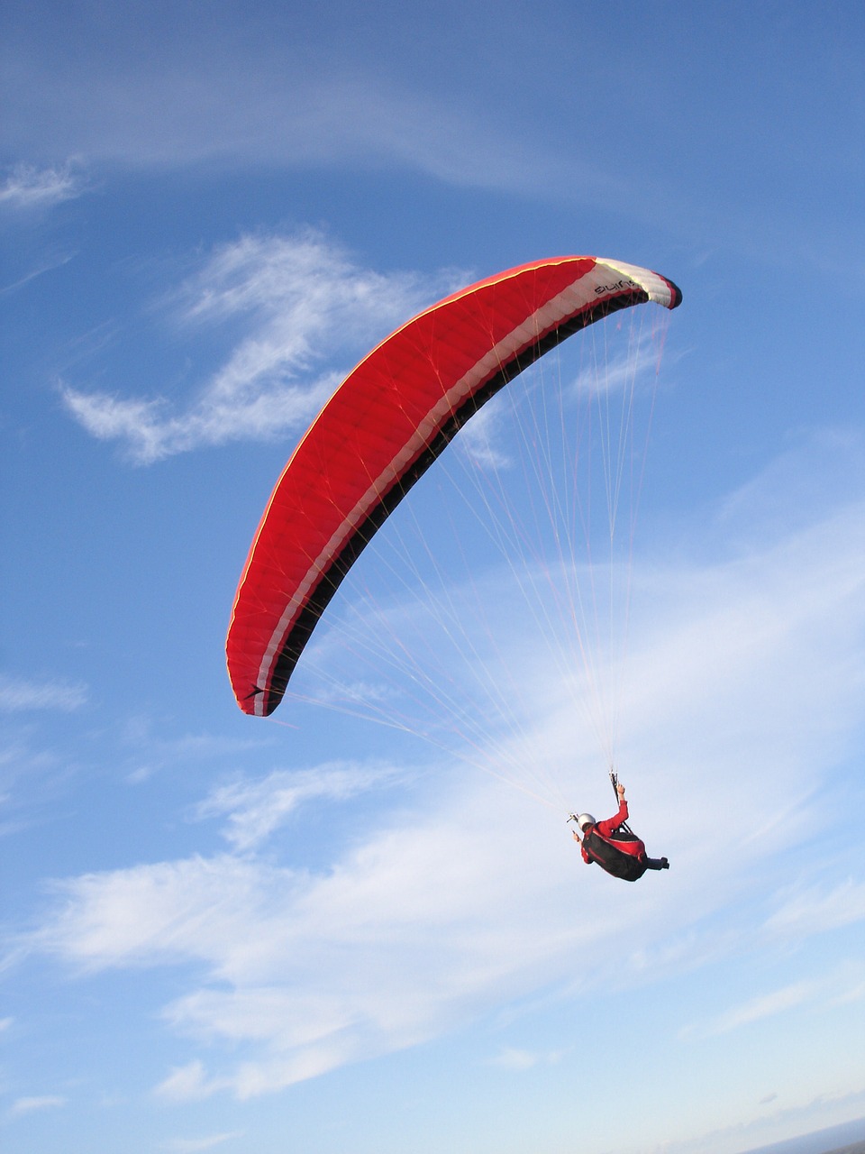 paragliding flying freedom free photo