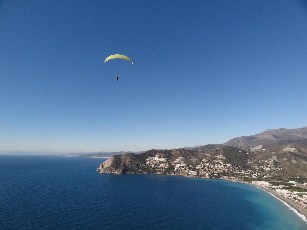 paragliding fly summer free photo