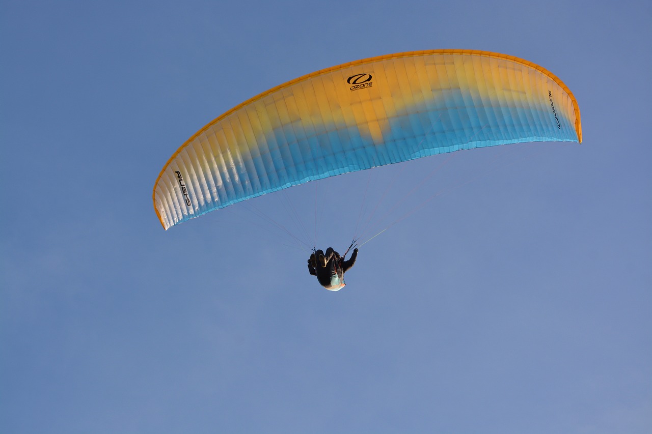 paragliding-paraglider  wing ozone rush 5  wing free photo