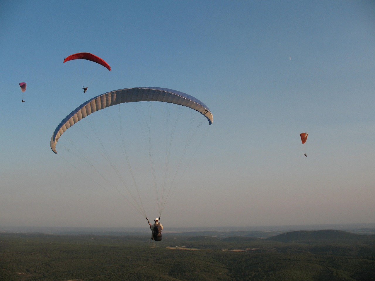 paragliding school aircraft free flight free photo