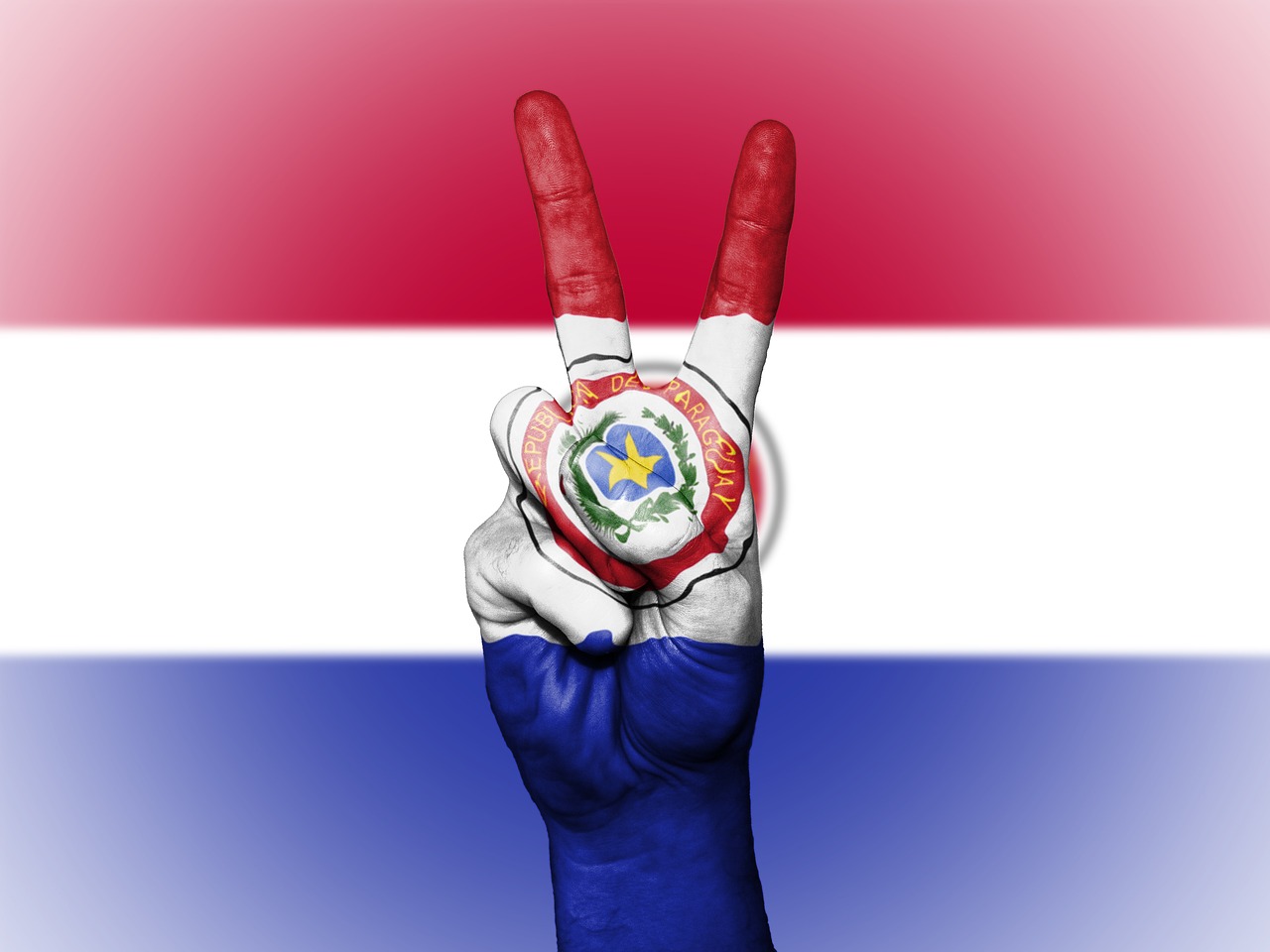 paraguay peace hand free photo