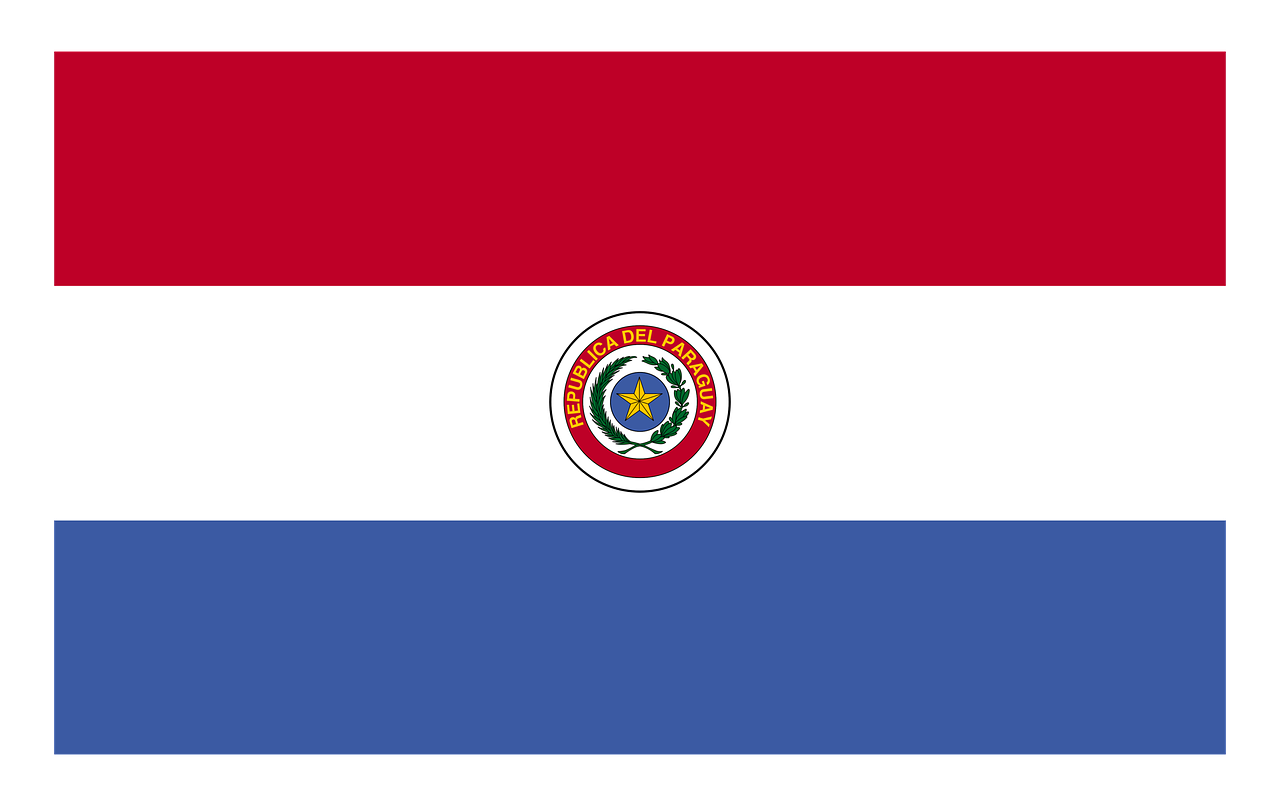 paraguay red blue free photo