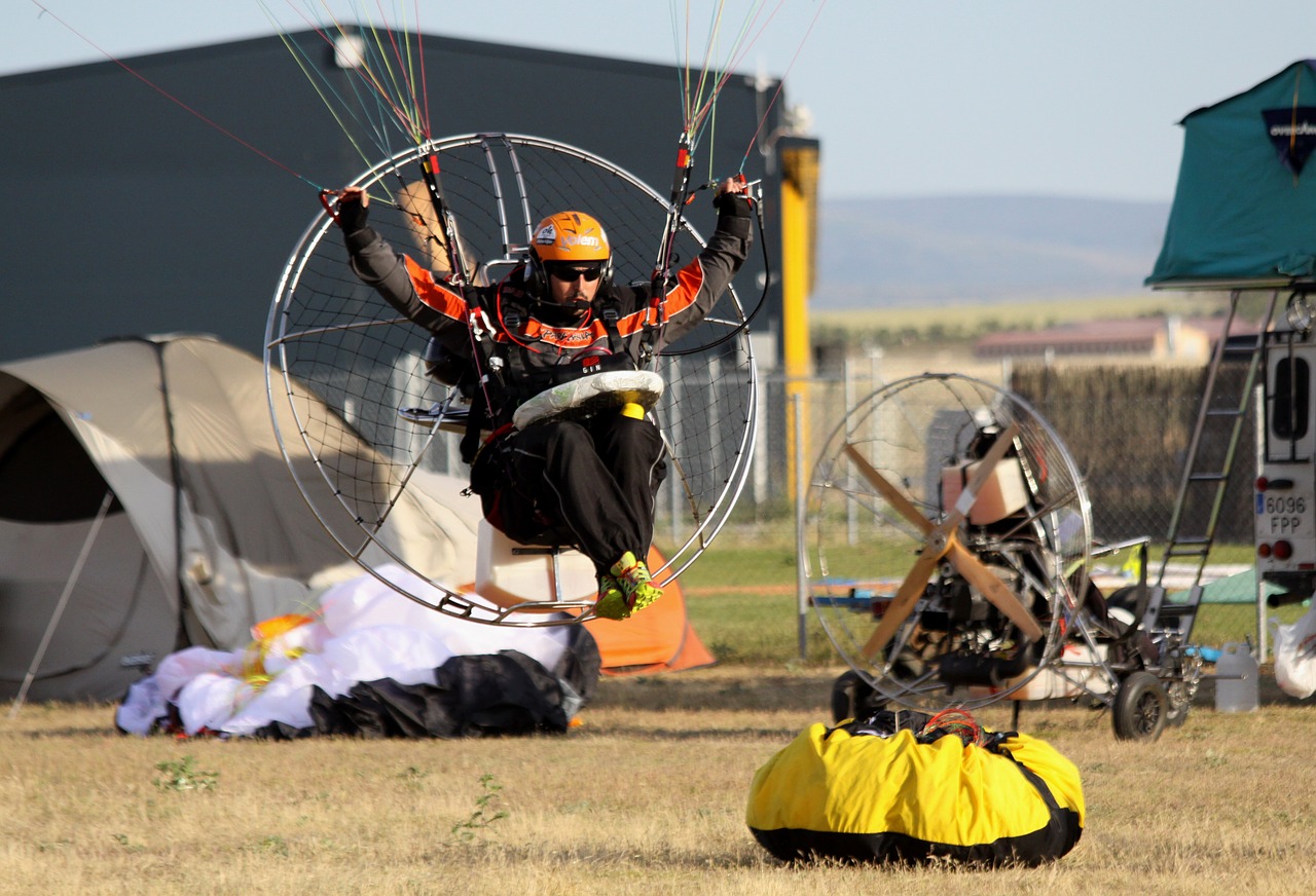 paramotor air sport light aviation free photo