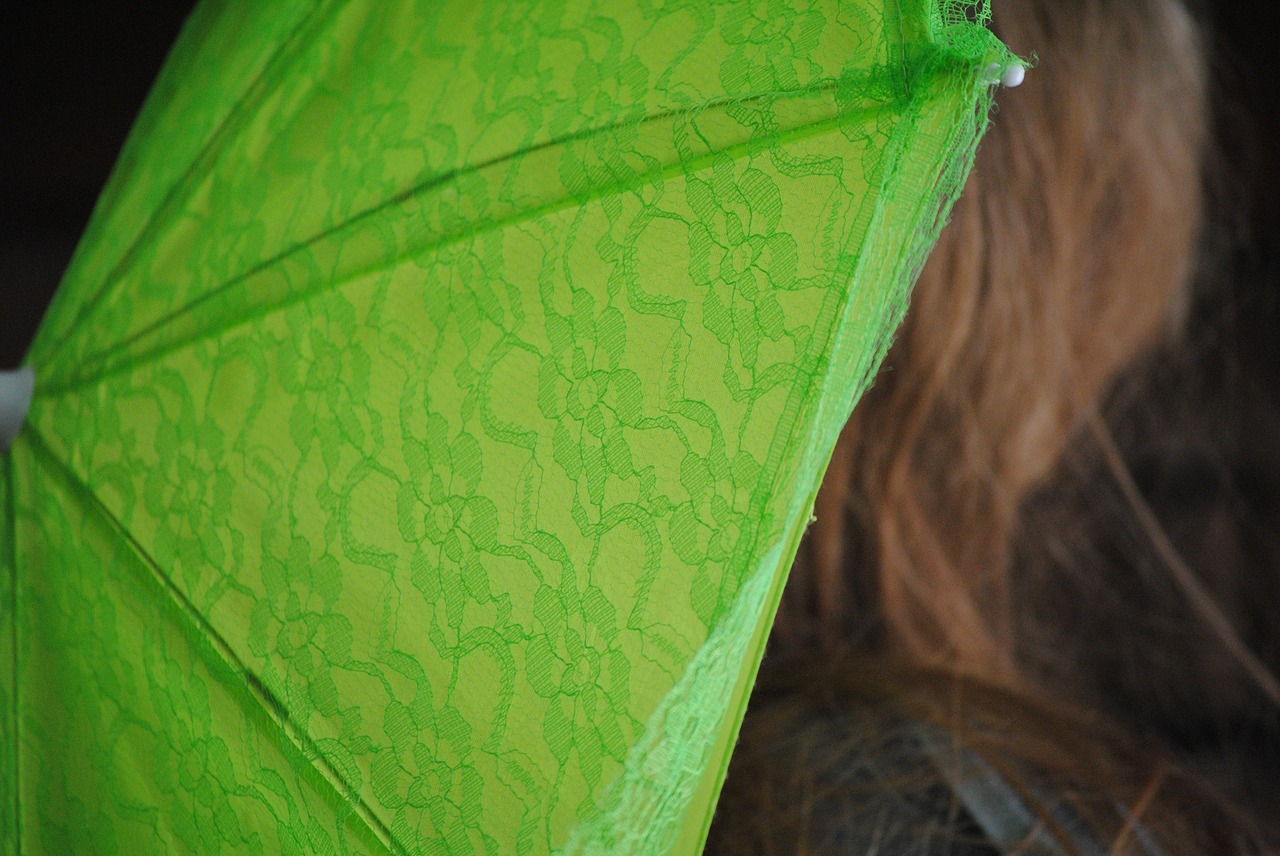 parasol green umbrella free photo