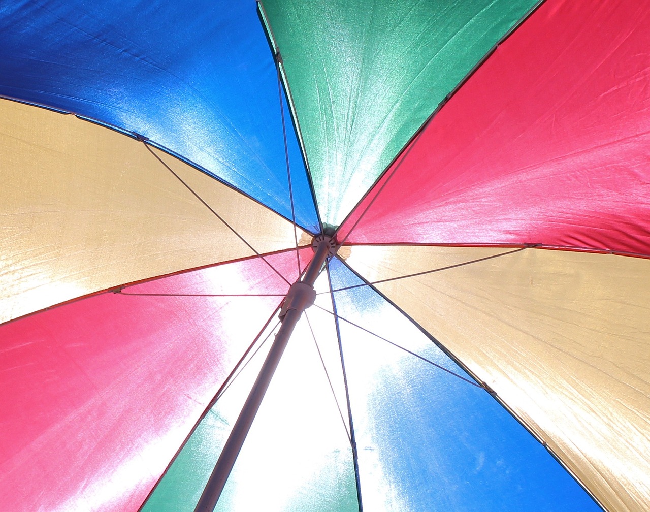 parasol colorful linkage free photo