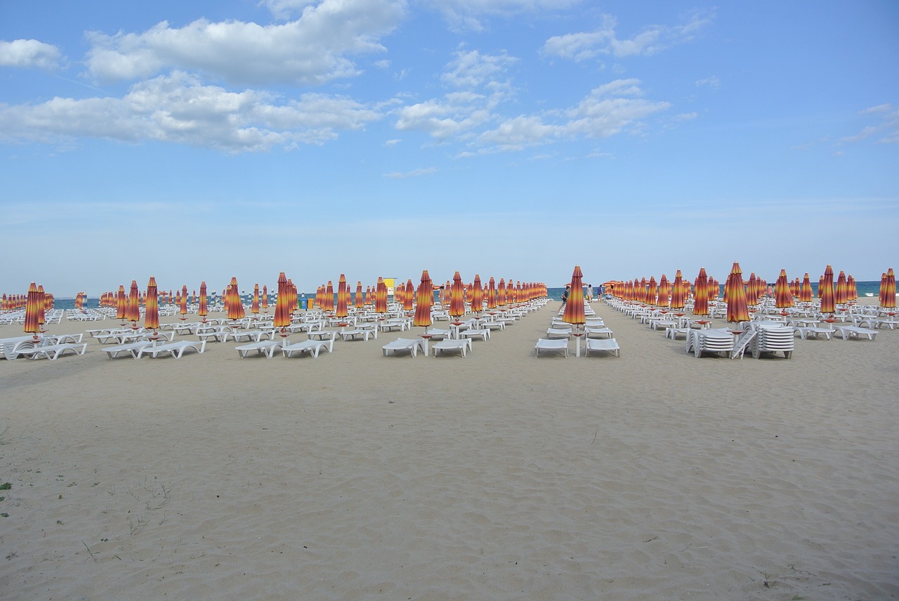 parasol beach sun lounger free photo