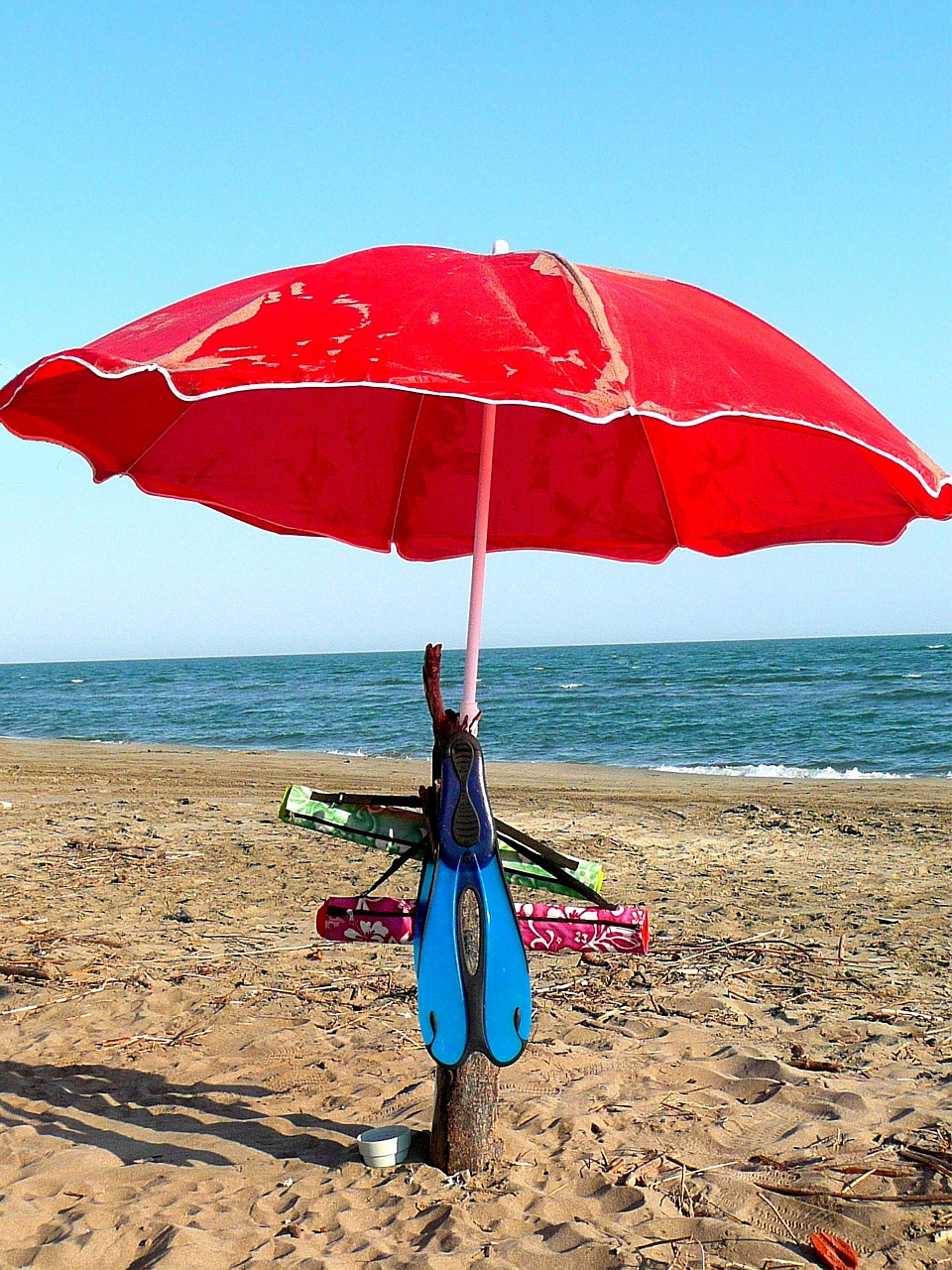 parasols beach beach holiday free photo