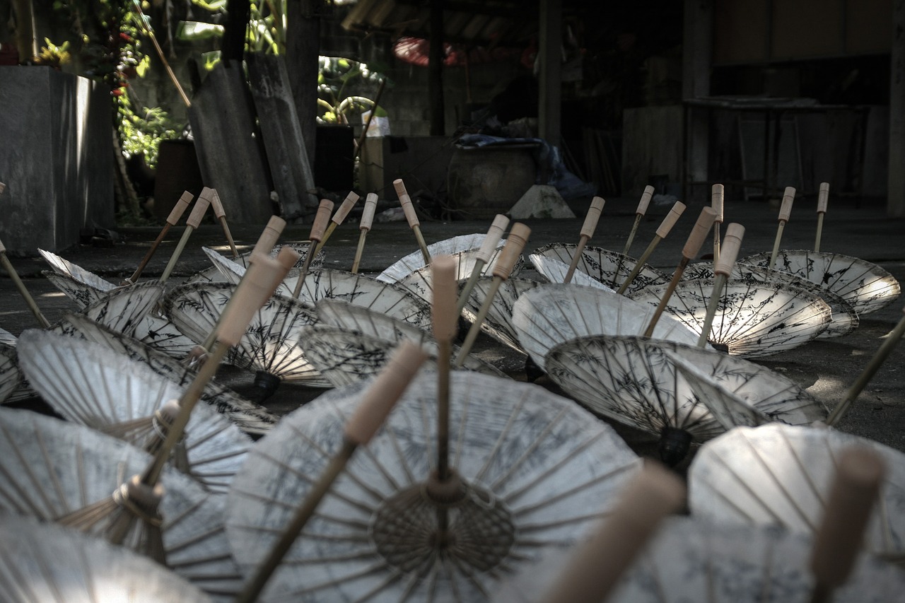 parasols umbrellas traditional free photo