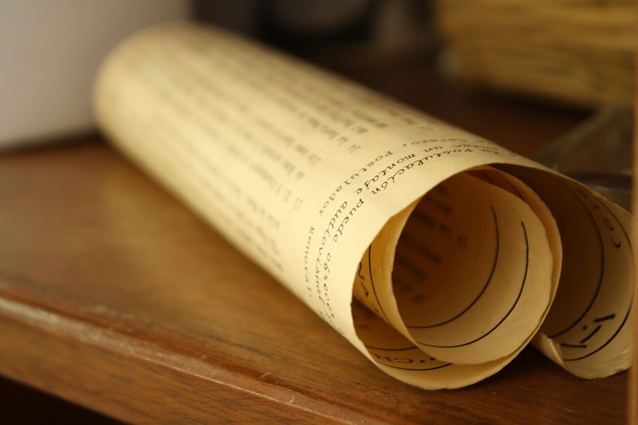 parchment contract paper free photo