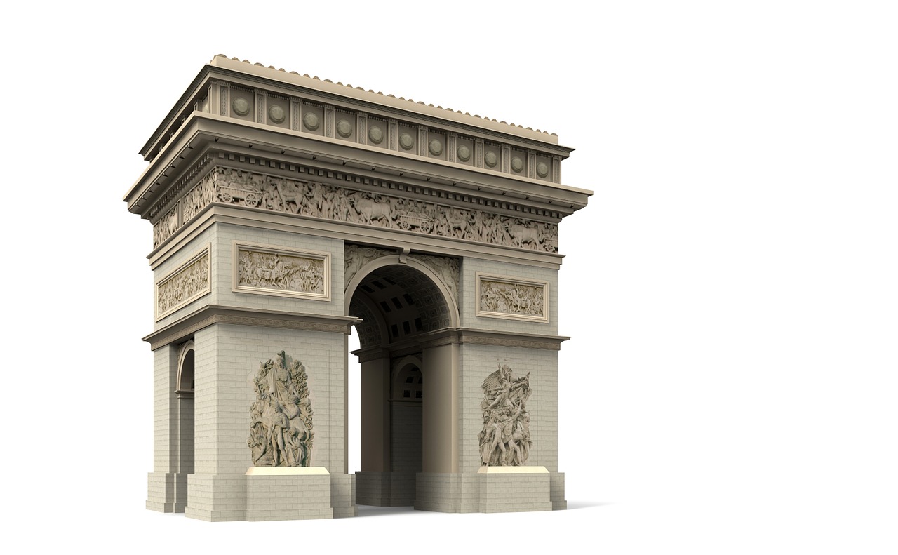 paris arc de triumph architecture free photo