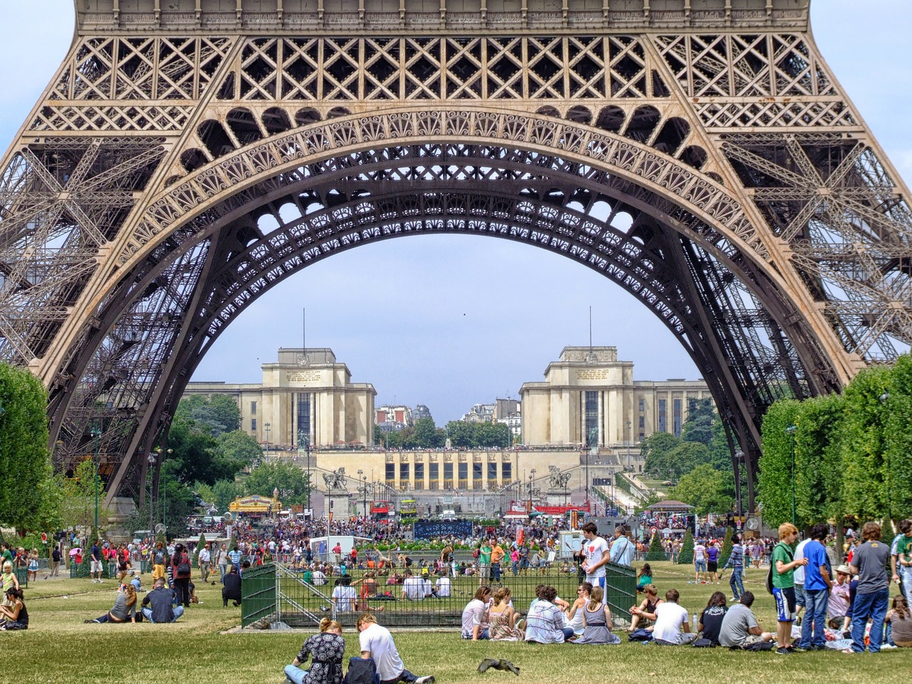 paris france eiffel tower free photo