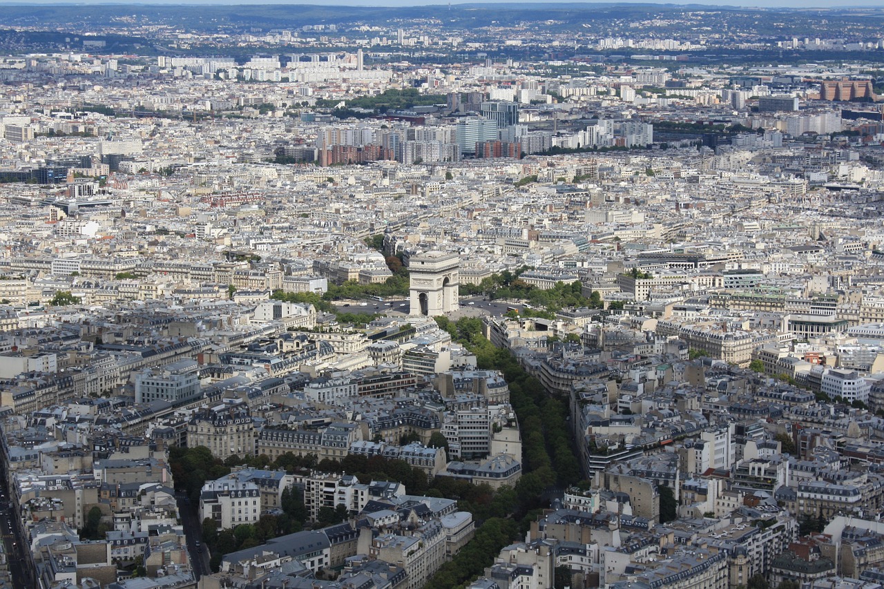 paris panorama the capital of france free photo
