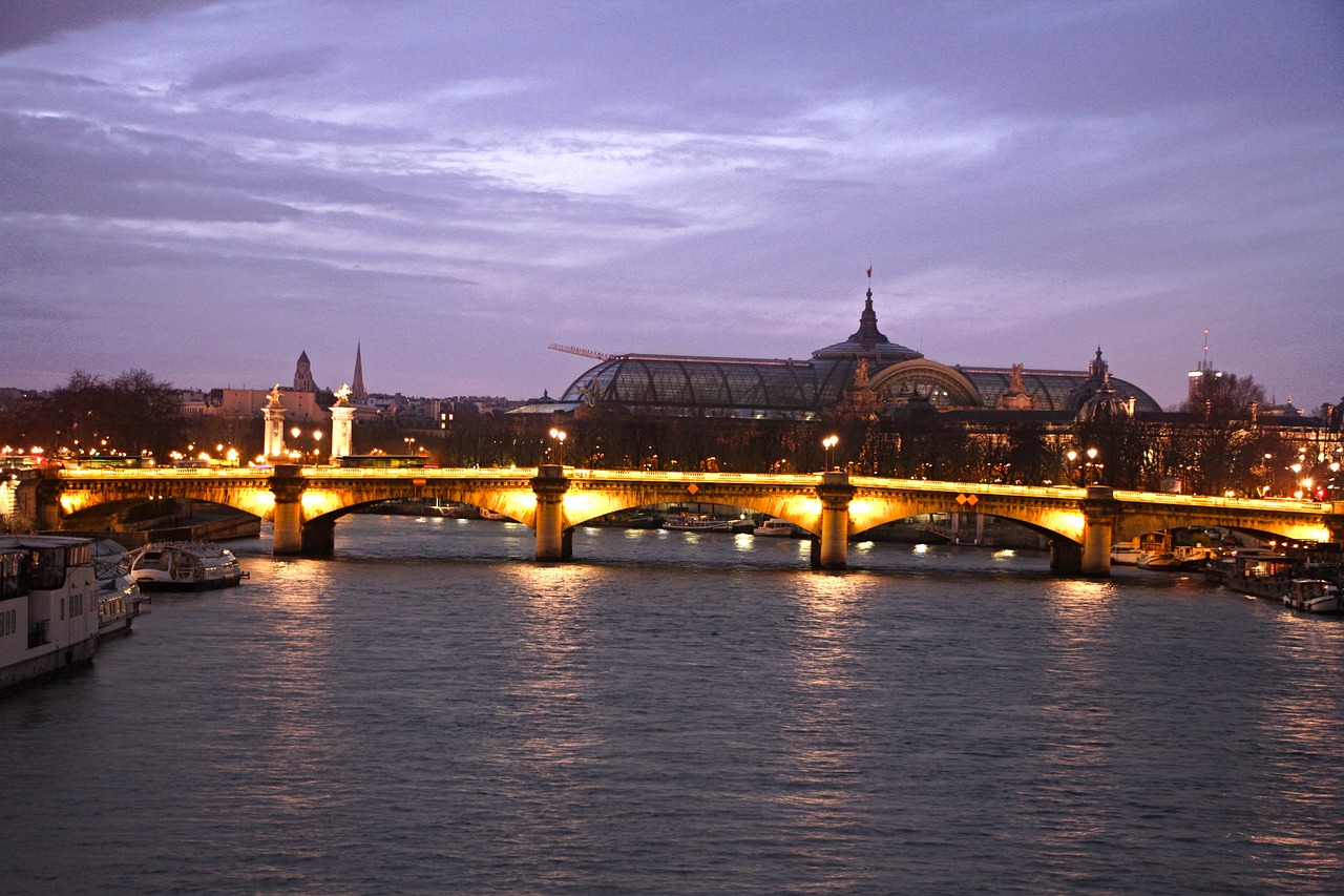 paris alexandra bridge bridge free photo