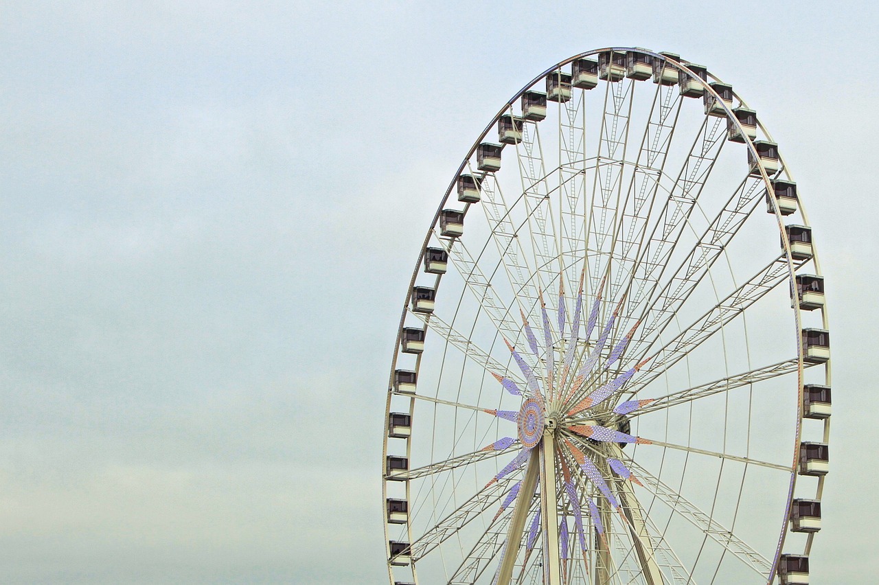 paris ferris wheel travel free photo