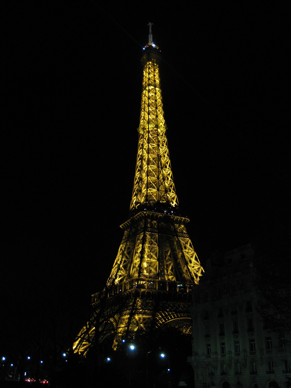 paris eiffel tower night free photo