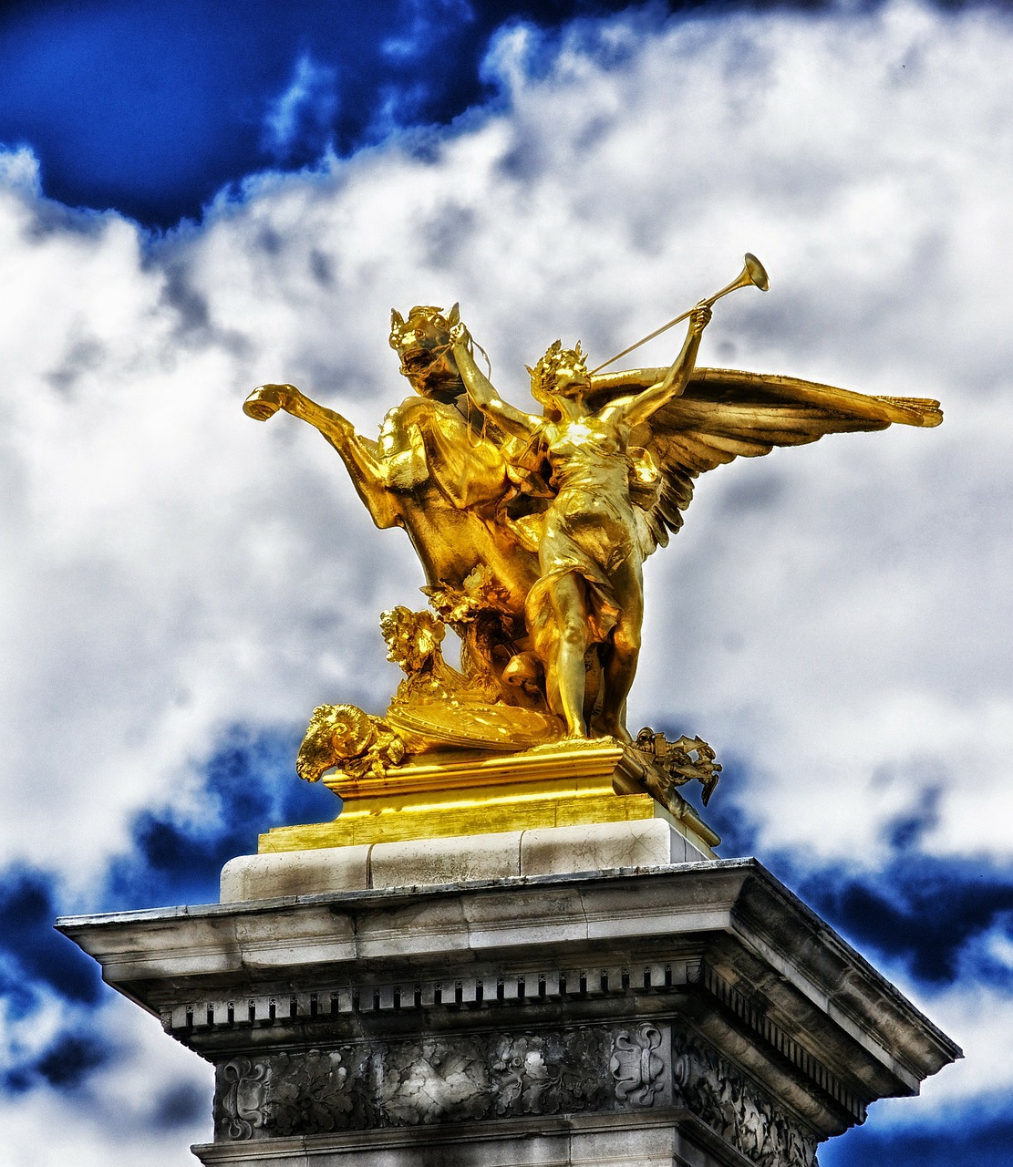 paris france sculpture free photo