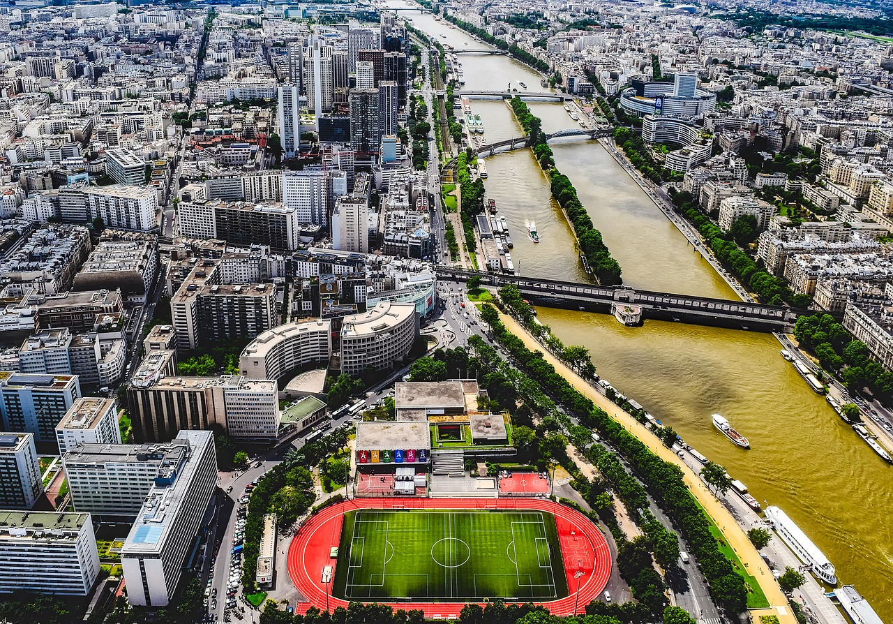 paris france river seine free photo