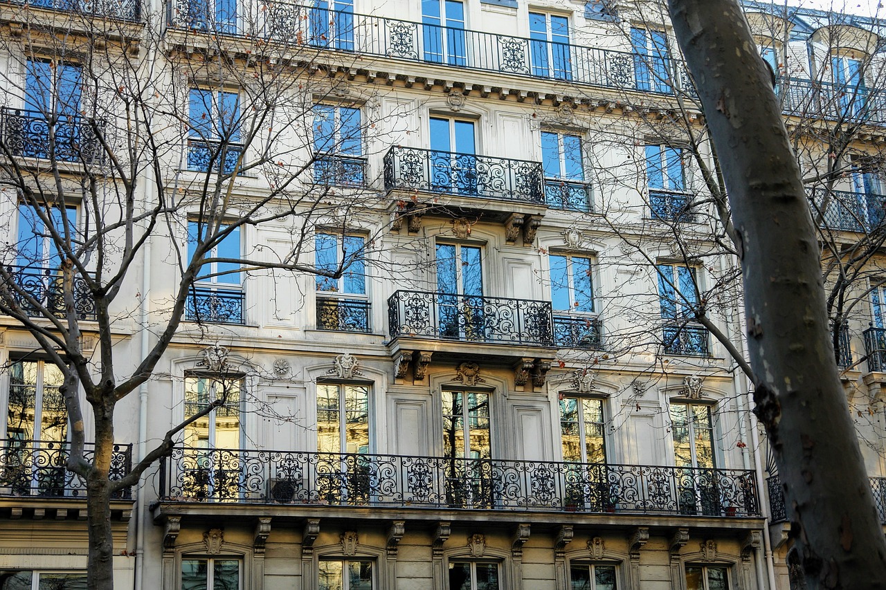 paris facade architecture free photo