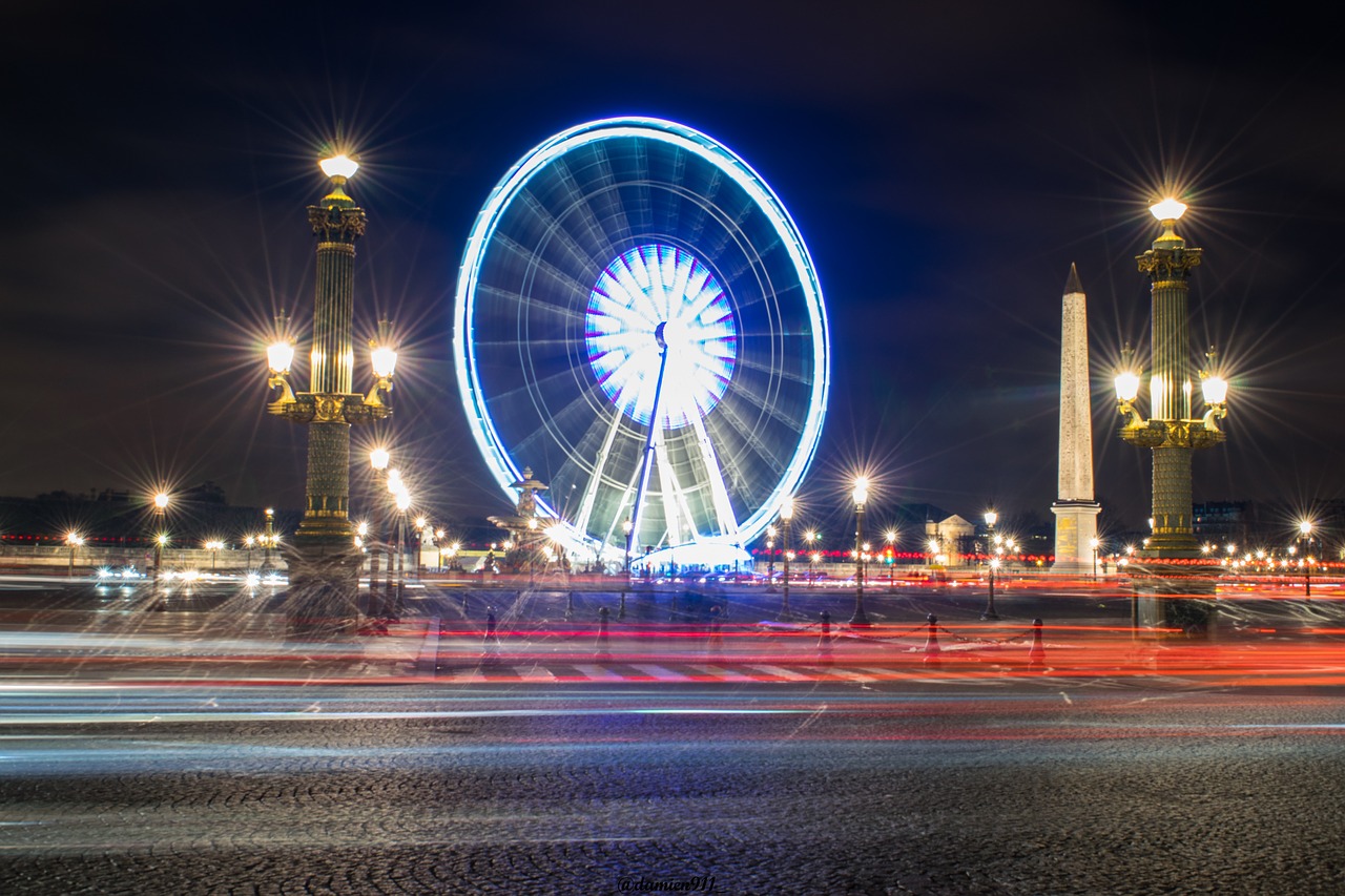 paris france night free photo