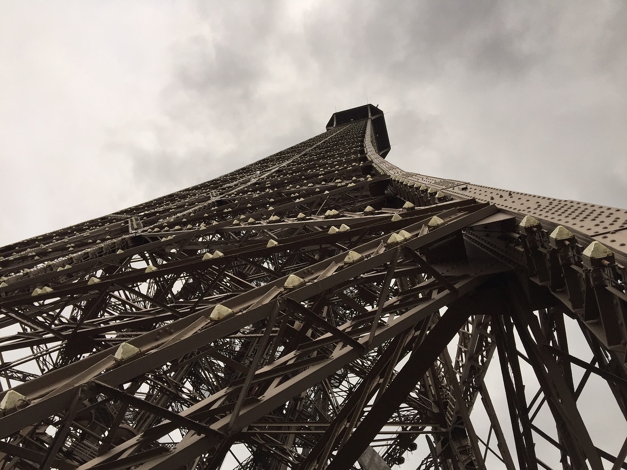 paris eiffel tower steel free photo