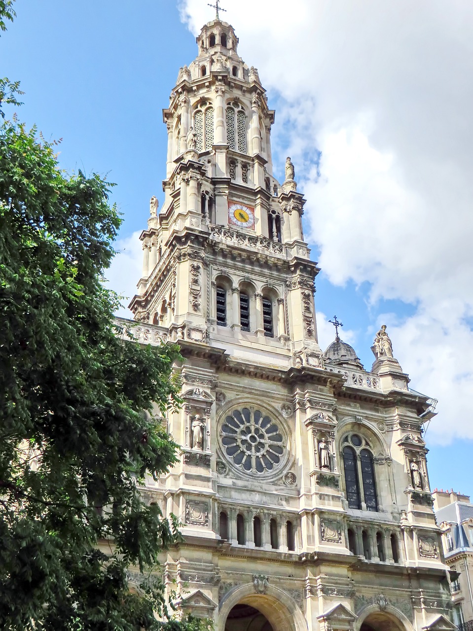 paris trinity church free photo