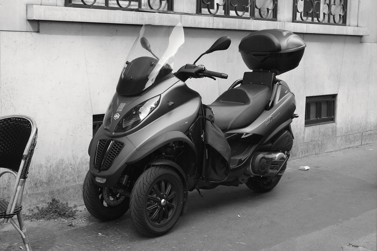paris france scooter free photo