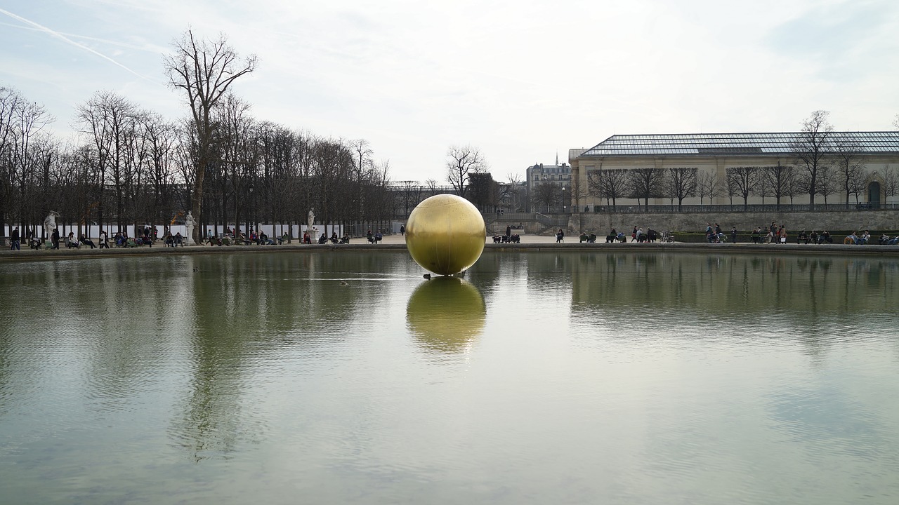 paris pond art free photo