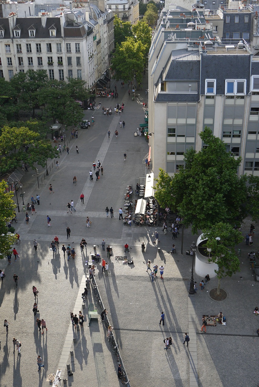 paris center george pompidou outside free photo