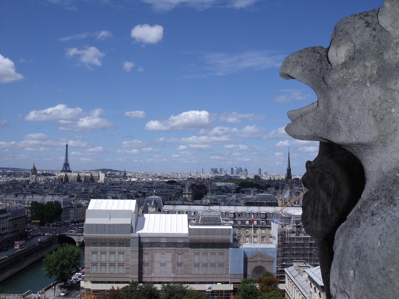 paris notre dame landscape free photo