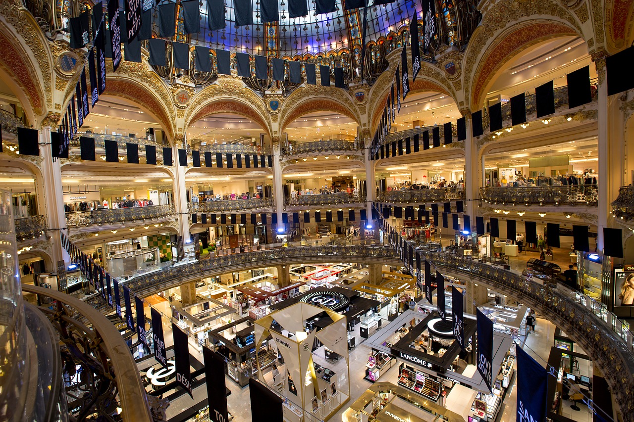 paris gallery the galeries shopping free photo