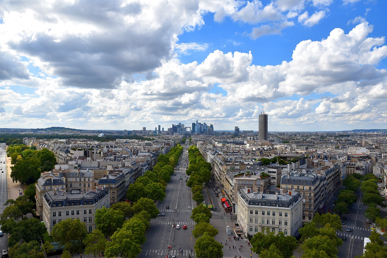 paris city panorama free photo