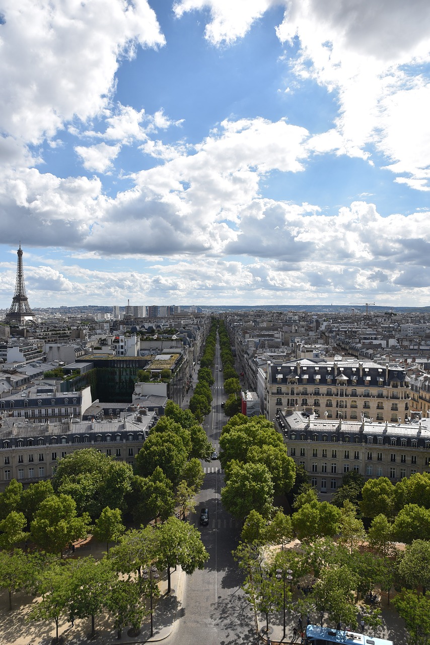 paris eiffel tower city free photo