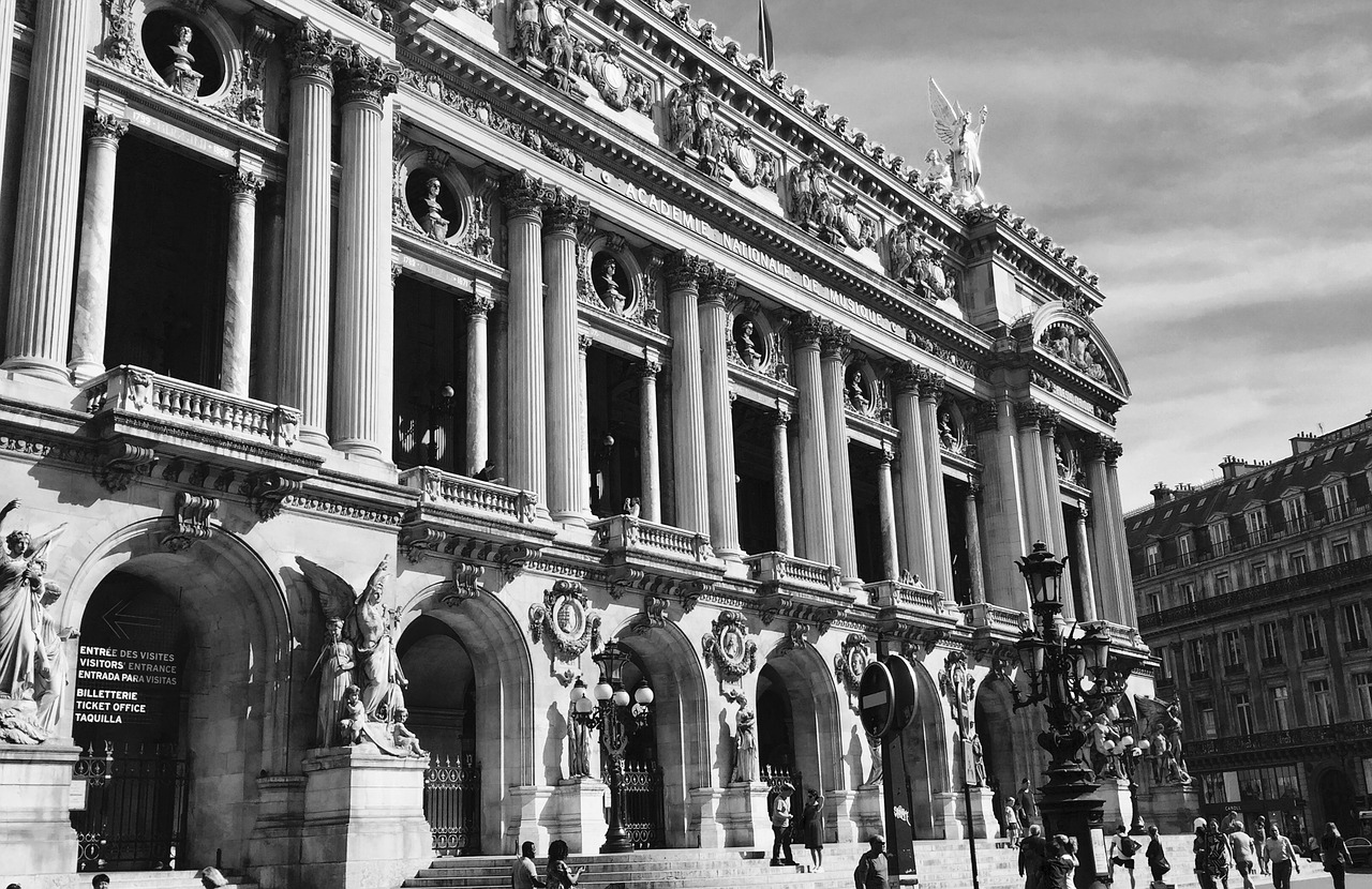 paris opera house artistic free photo