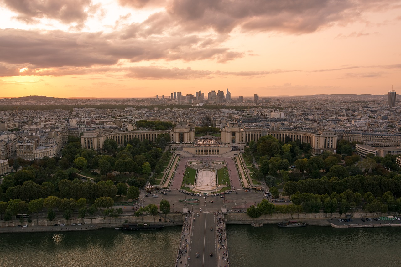 paris clouds sky free photo