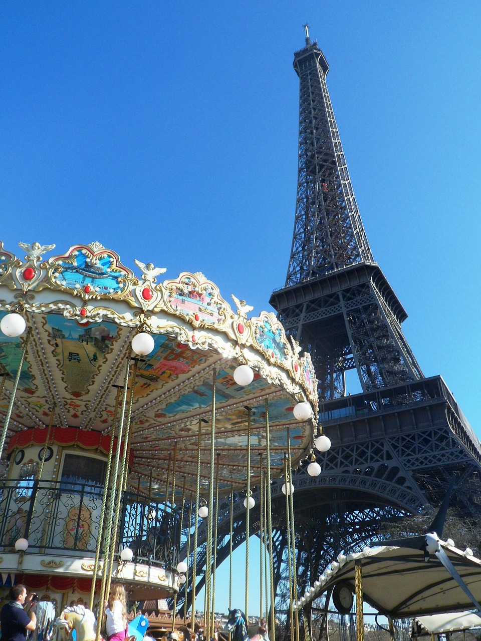 paris manege carousel free photo