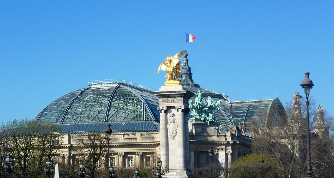 paris grand palace monument free photo