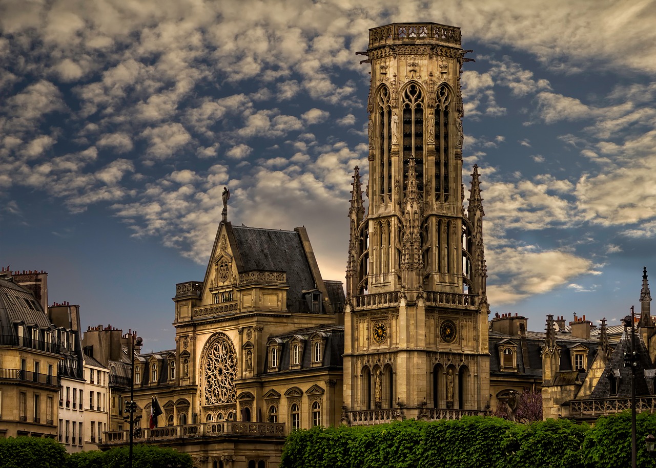 paris church monument free photo