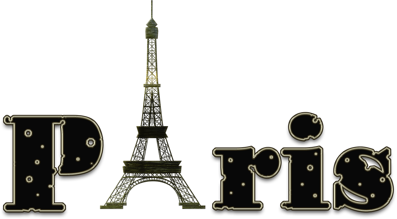 paris letters eiffel tower free photo