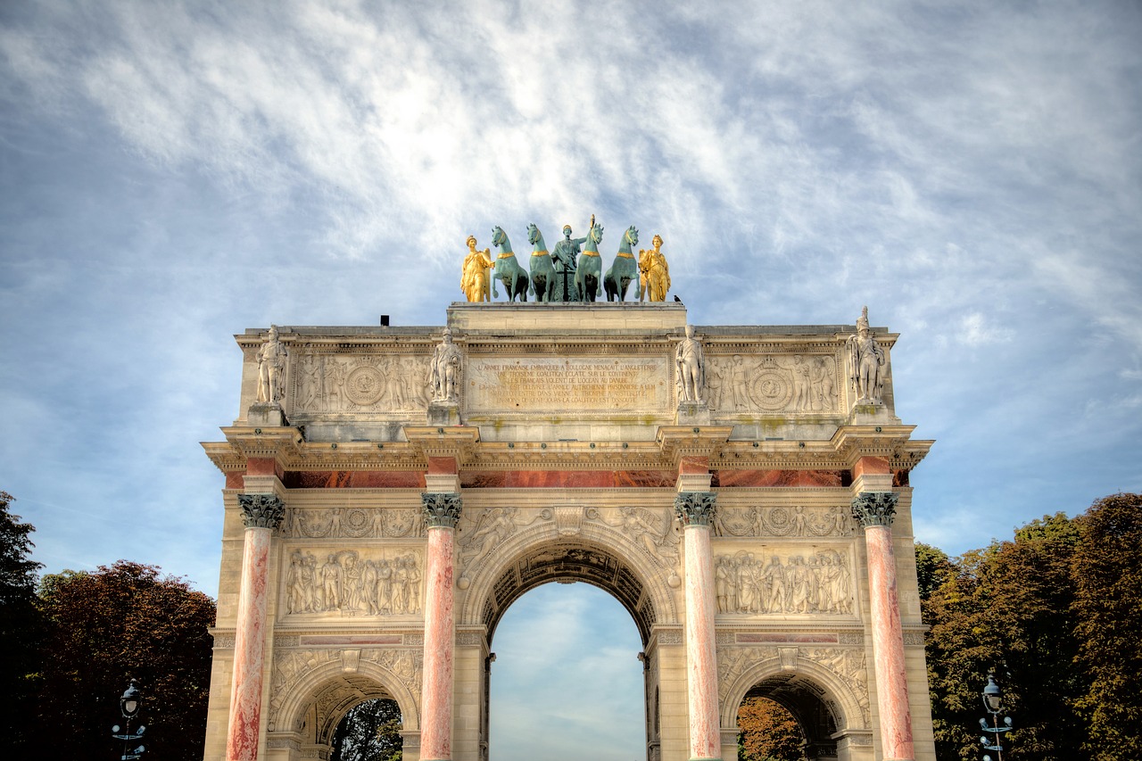 paris  arc  architecture free photo