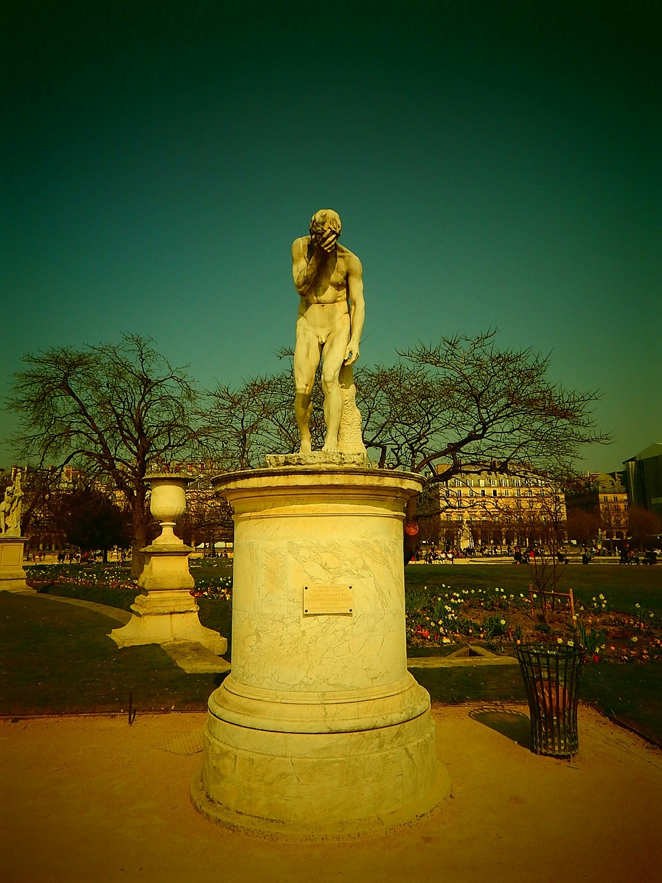 paris statue france free photo