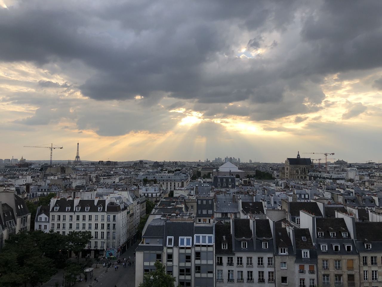 paris  panorama  pompidou free photo