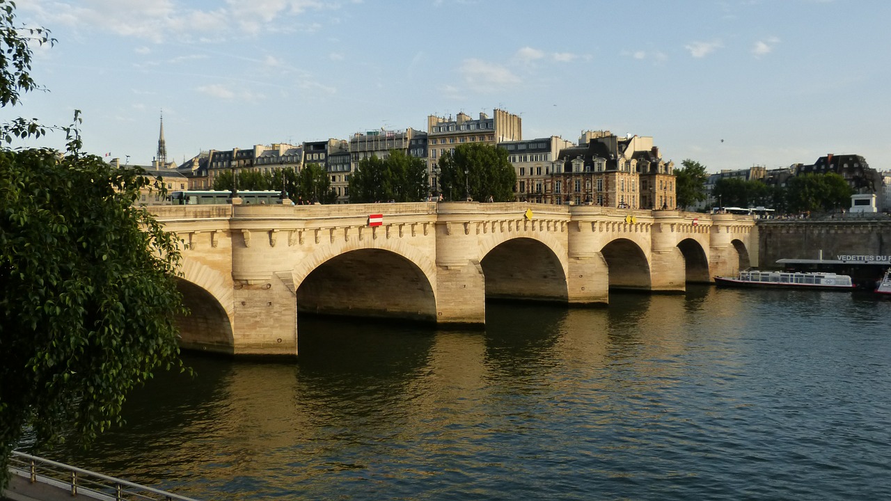 paris bridge pont neuf free photo