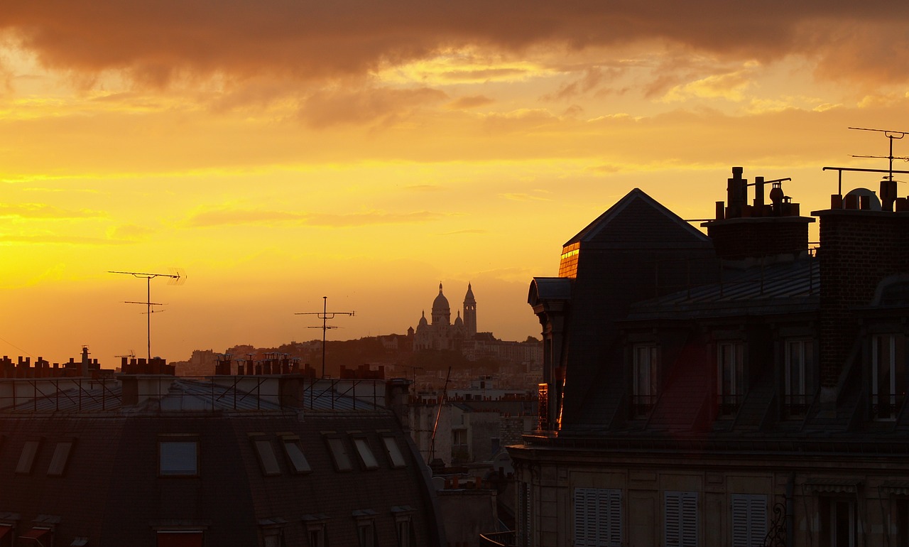 paris  montmartre  roofs free photo