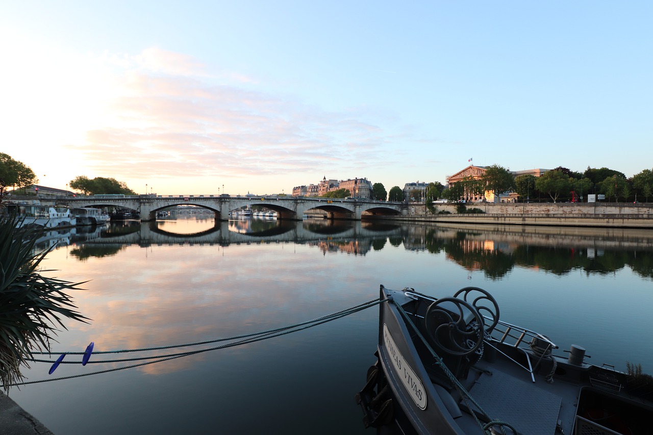 paris  morning  dawn free photo