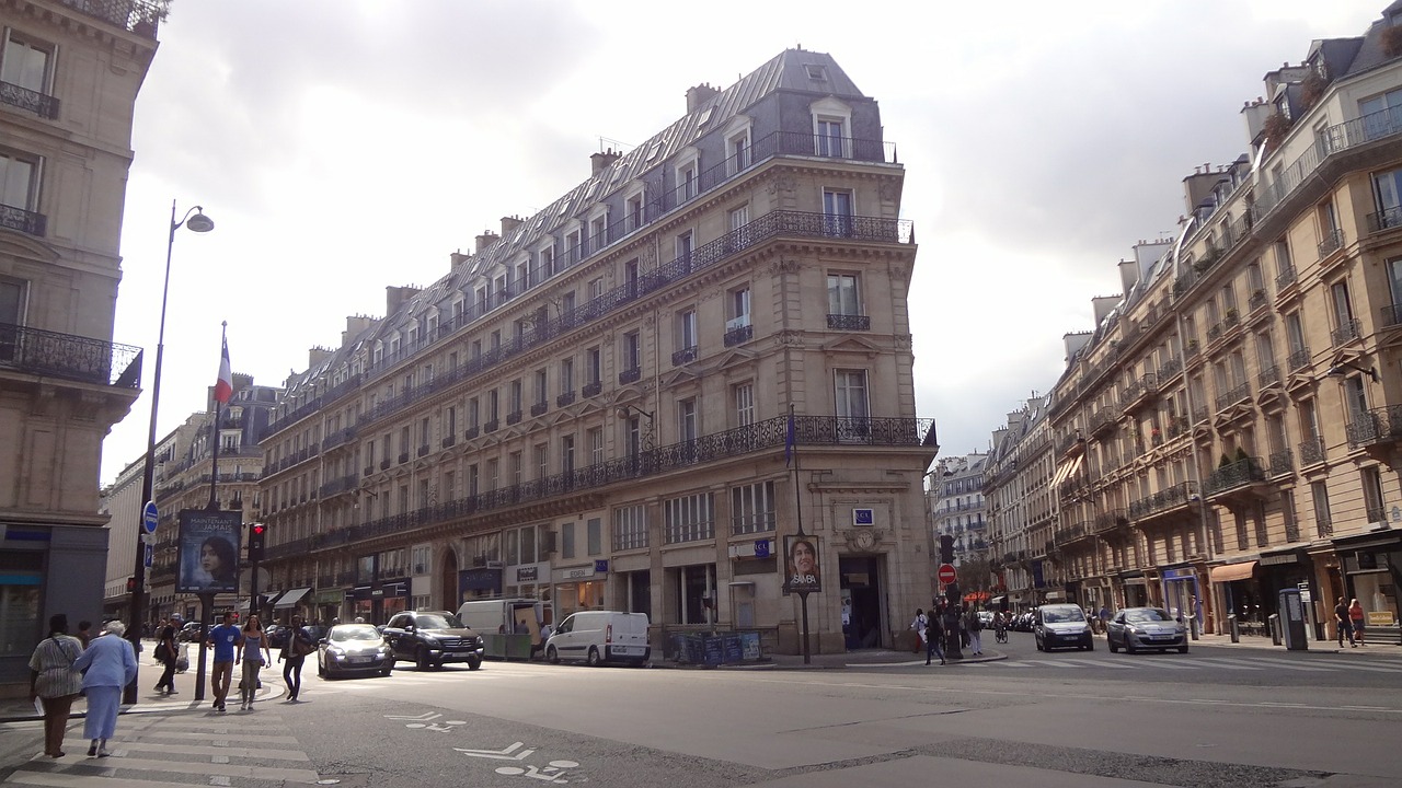 paris bulevar architecture free photo