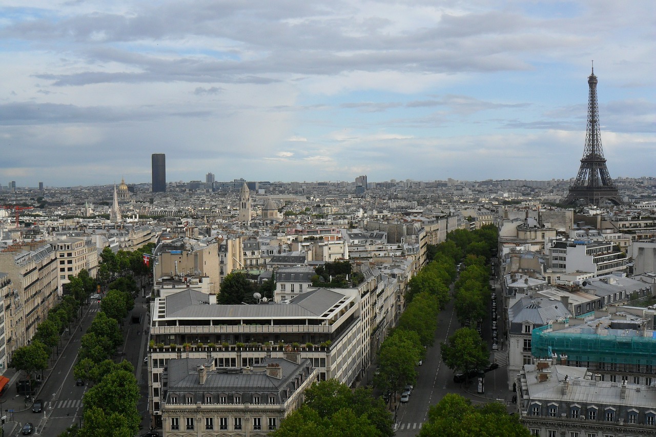 paris city panorama free photo